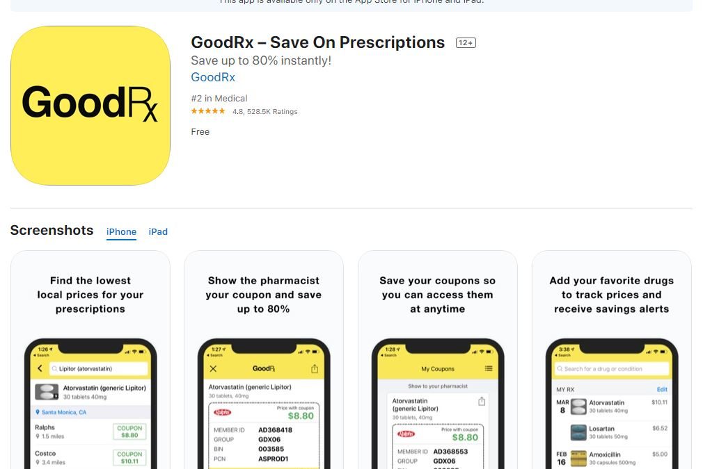 GoodRx Savings Card & App